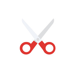 Hairdressing scissors icon vector illustration