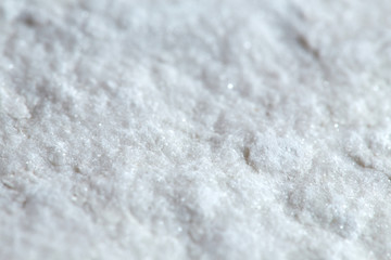 Grainy texture of white stone. Raw marble, the basis for future sculpture. Horizontal.