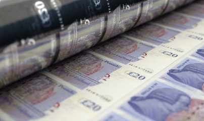 Printing British Pound Notes