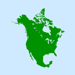 map of North America