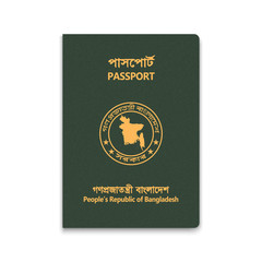 Naklejka premium Realistic 3d Passport