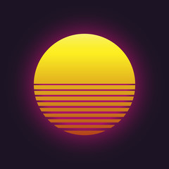 sunset vector icon