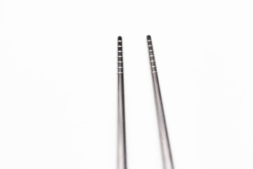 chopsticks isolated on white background