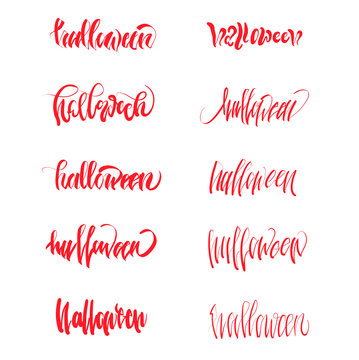haloween custom lettering pack