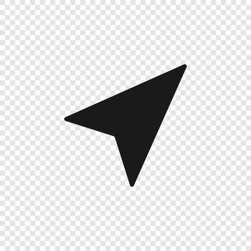 Navigation arrow Icon isolated