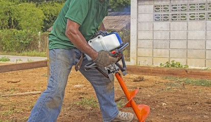 man with chainsaw