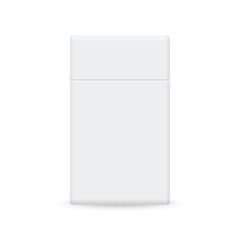 Realistic blank cigarette pack template.