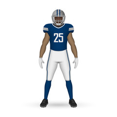 Obraz na płótnie Canvas 3D realistic American football player