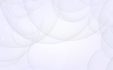 Abstract white background. Backdrop with light transparent bubbles. 3D illustration