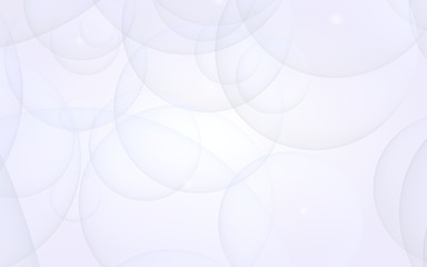 Abstract white background. Backdrop with light transparent bubbles. 3D illustration
