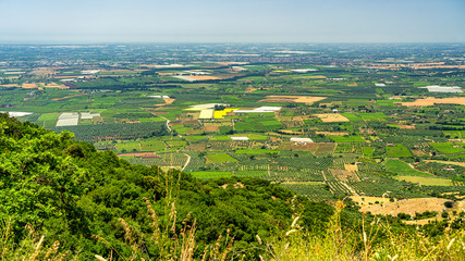 Summer landscape near Cori, Italy