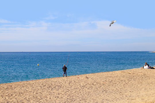 The Beach of Santa Susanna, Catalonia - Spain