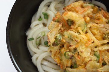Japanese food, edamame and vegetable tempura