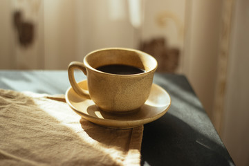 cup of coffee in the morning. espresso coffee