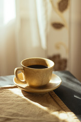 cup of coffee in the morning. espresso coffee