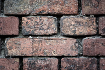 Old brickwork, a fragment of the wall