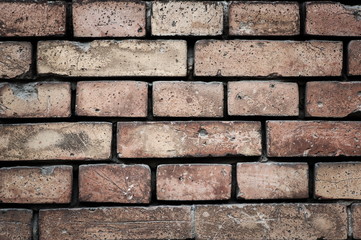 Old brickwork, a fragment of the wall
