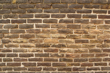 texture of an old light brick stone wall, background