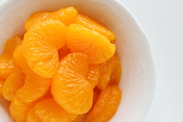 Canned food, Mandarine orange for dessert