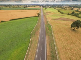 Aerial View Road and Bridge