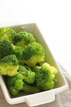 Boiled broccoli  for prepared food image