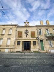 Bordeaux, France - October 2019 :  Eglise Saintes Estelle et Valérie, a  Serbian Orthodox church founded in 1995 in Bordeaux