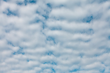 Clouds and blue sky.