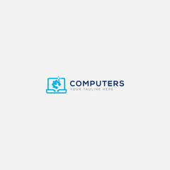 Computer service logo design