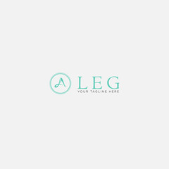 leg socks logo designs modern and feminine