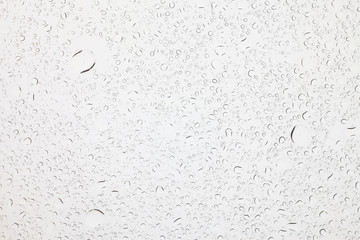 Rain droplets on glass background, Water drops on glass.