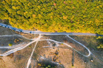 Country road at autumn