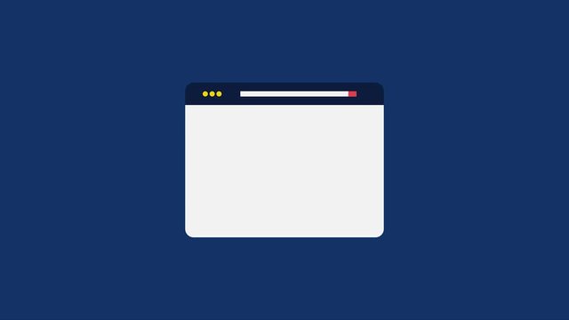 404 error, page not found concept. 2d animation, 4k video clip.