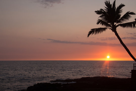 Sunset in Kona, Hawaii © Flurin