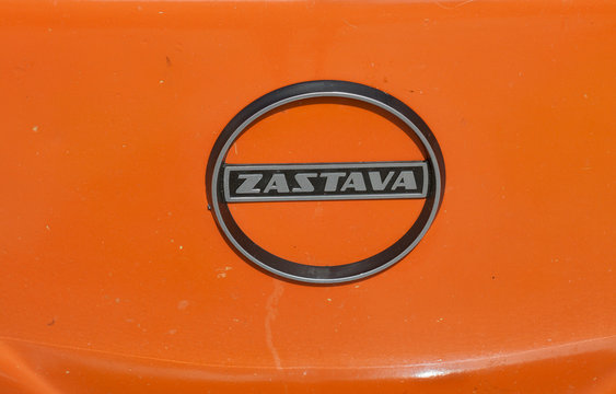 Vintage Zastava Fiat group car emblem, Croatia