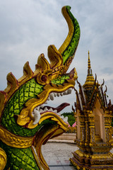 dragon on the roof of buddhist temple