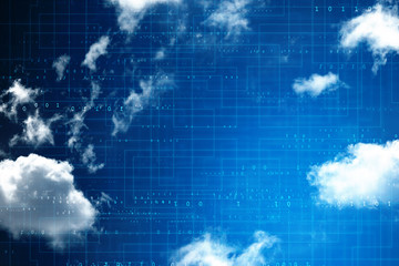 Obraz premium 2D Digital Abstract Business Networking background