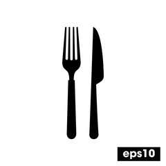 Fork and knife icon Vector illustration for graphic design, mobile app