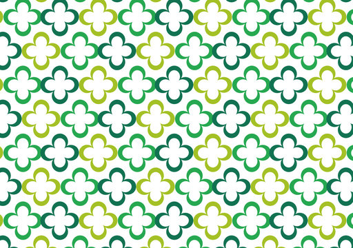 Pattern clover abstract seamless vector