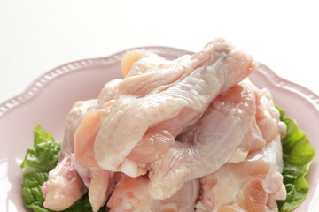 freshness chicken drink sticks on pink dish