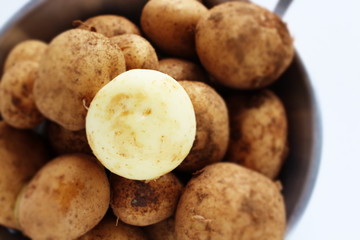Fototapeta premium Freshness new potato from Japan