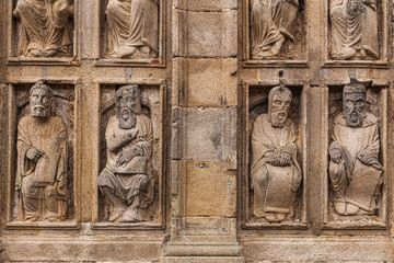 Figures on the Cathedral in Santiago de Compostela