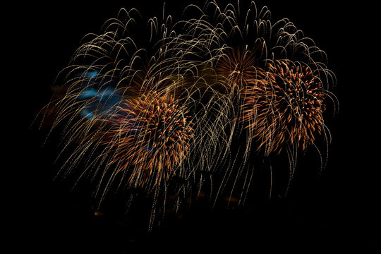 Fireworks Stock Image In Black Background