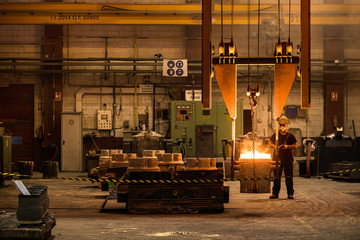 Area de fundición en una fabrica