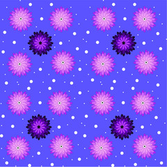 seamless pattern with flowers