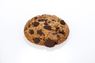 Isolated Chocolate Cookie 