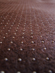 brown frame texture with white polka dots - lines with symmetrical white polka dots