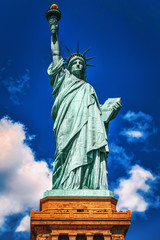 Statue of Liberty (Liberty Enlightening the world) near New York. Close-up. USA. © BRIAN_KINNEY
