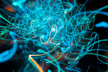 Night lights of the city