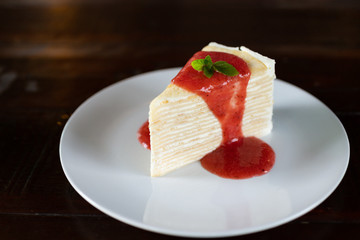 Miniature people : Cake with chef, image use for bakery special day