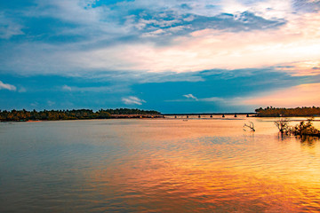Fototapeta premium sun set